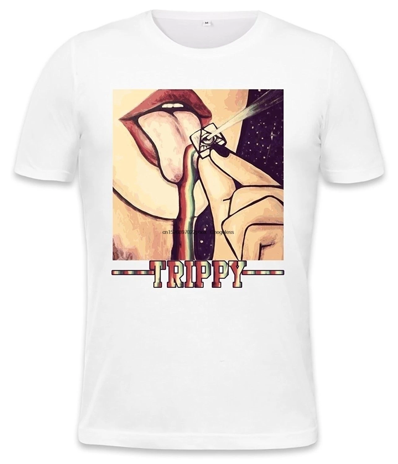 Мужская футболка LSD Trippy illumin белая акция |