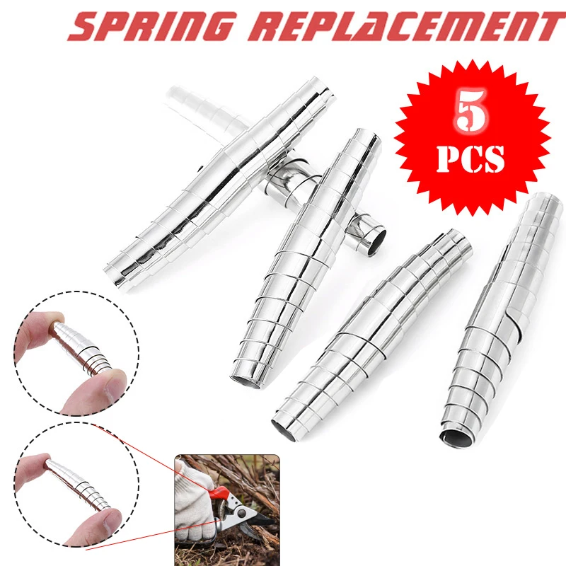 

5/10Pcs Stainless Steel Spring Replacement Gardening Pruner Shears Replacement Springs 6cm/8cm Springs Plants Scissors Springs