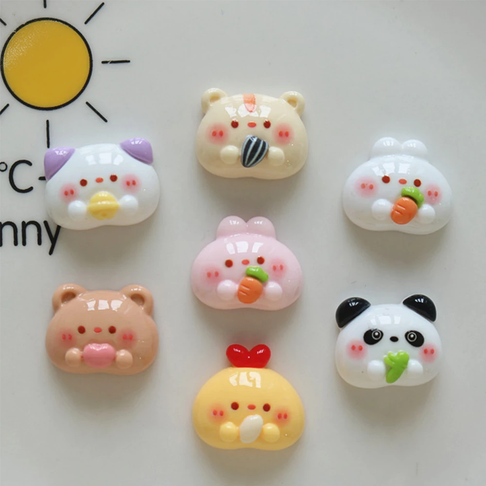 

10 шт., блестящие резиновые заколки для волос