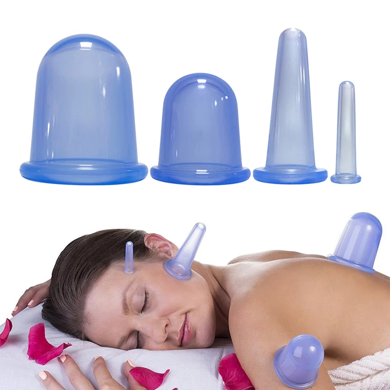 

Silicone Anti Cellulite Cup Vacuum Cupping Massage Suction Cups Body Pain Relief Roller Manual Suction Cups Cupping Therapy Kit
