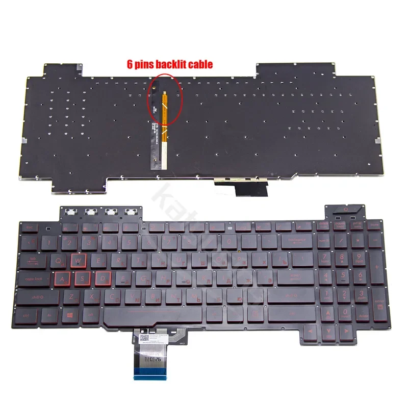 Клавиатура Ru США TUF игровая fx705 fx705d fx705dy fx705dd fx705dt fx705du ноутбук