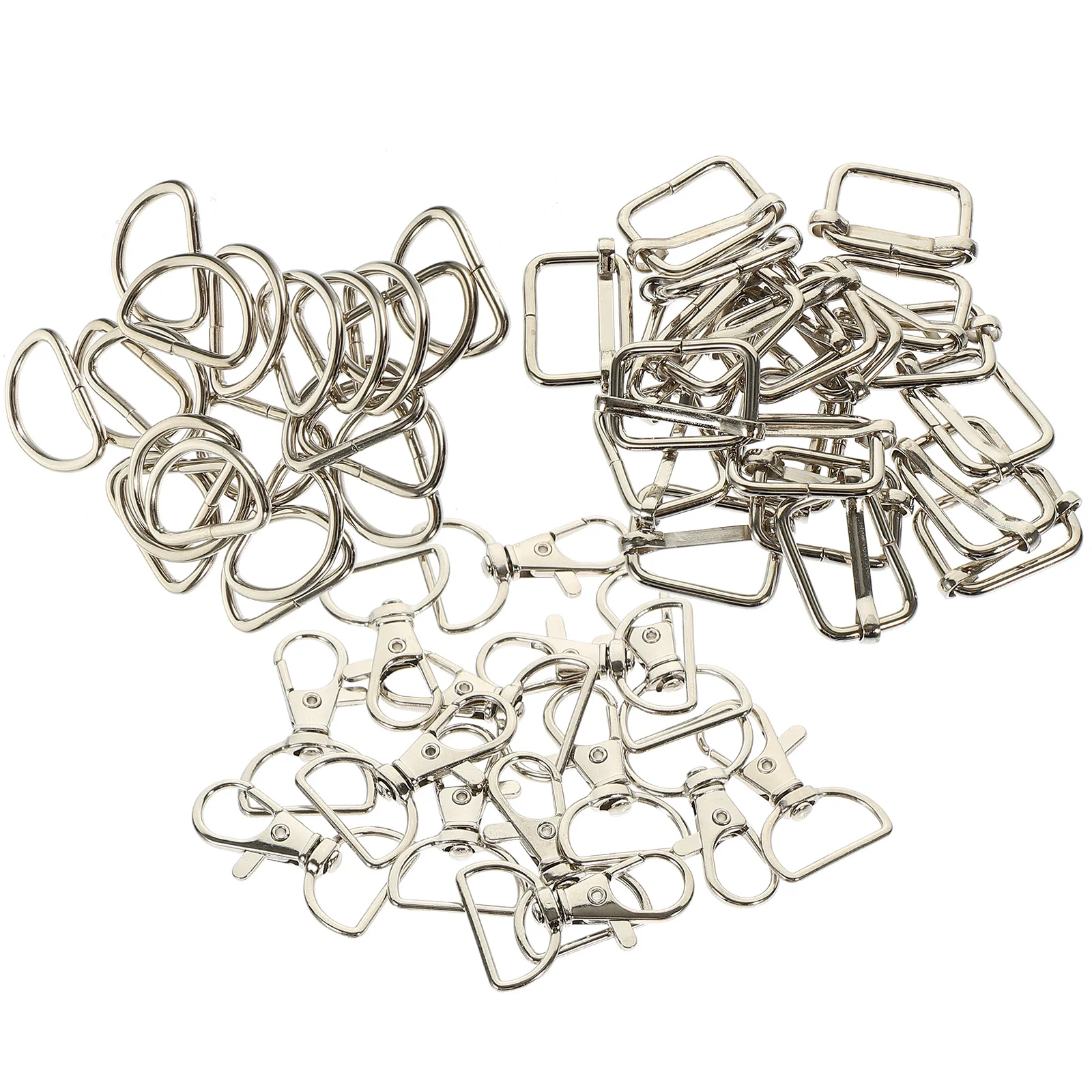 

1 Set of D Rings for Purse Metal Buckle Ring Key Buckle Purse Backpack Metal D Ring Buckles
