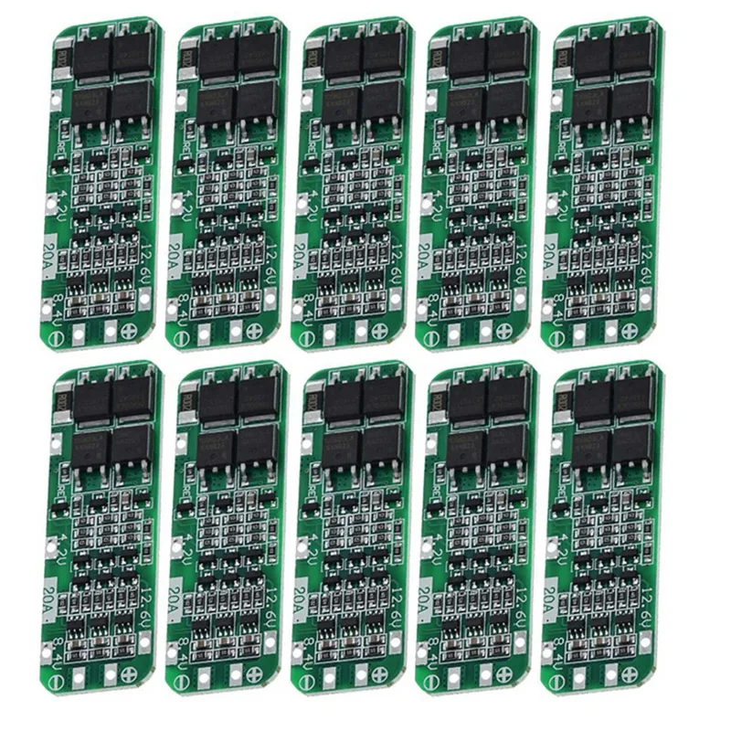 

20Pcs 3S 20A BMS 18650 Li-Ion Lithium Battery Charger Module BMS Protection Board PCB 11.1V 12V 12.6V Module