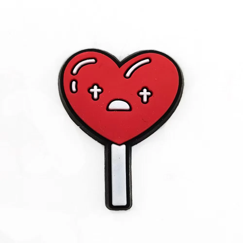 Cute 1pcs jibz DIY cartoon bad bunny croc shoe charms PVC Accessories fit clogs sandals Decorate buckle kid girls fans gifts