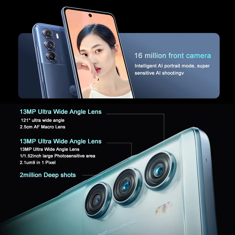 Cena Globalny ROM Motorola MOTO Edge S30 5G Smartphone 256GB Snapdragon 888 Plus 108MP + 16MP 6.8 Calowy Ekran Aparatu 5000mAh Baterii