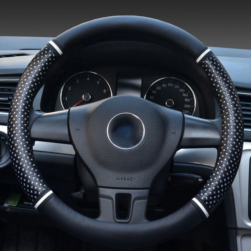 Чехлы для руля 39/40 см 15 7 дюйма синие автомобильные аксессуары Нескользящие