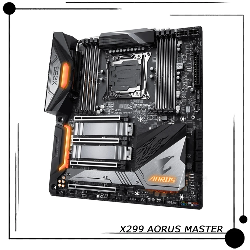 Для материнской платы Gigabyte LGA2066 8 * DDR4 128 ГБ E-ATX Core X Series 44-lane/28-lane CPU Процессор X299 AORUS MASTER