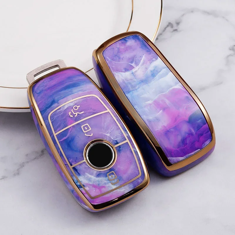 

Мягкий чехол для автомобильного ключа из ТПУ, чехол для ключа дистанционного управления для Mercedes Benz A C E S Class GLA GLC GLE GL GLS CLA CLS AMG W205 W213 W177 W222