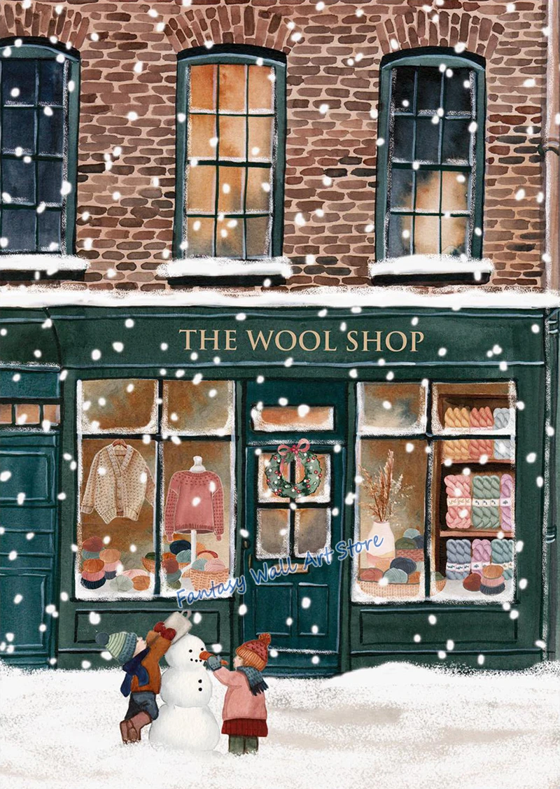 

Печать на холсте "Зимняя улица"