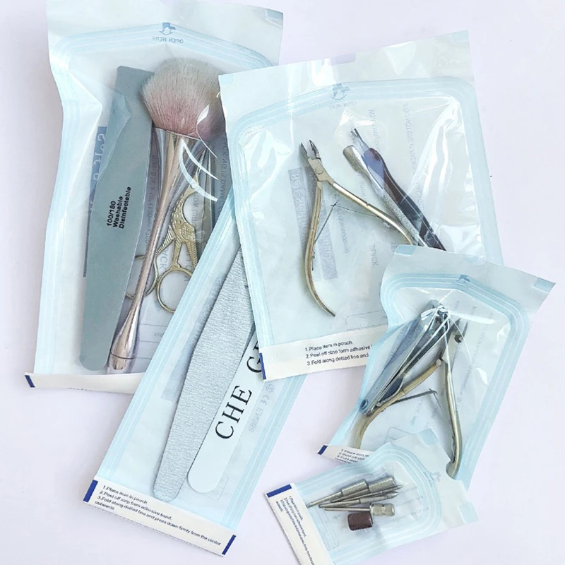 100 шт. самозапечатывающиеся пакеты для стерилизации 4 размера одноразовые