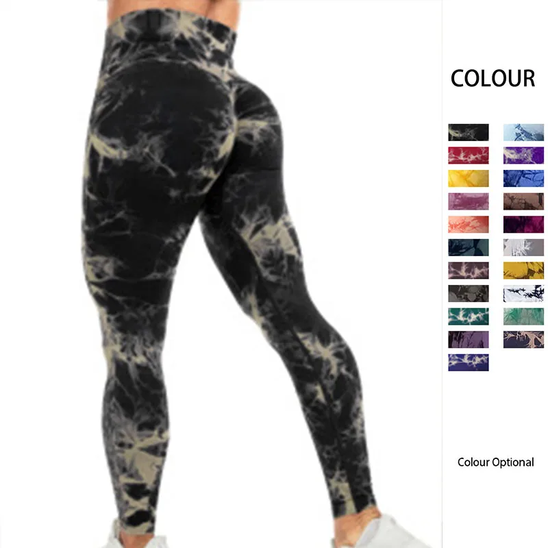 

Бесшовные штаны для йоги, спортивные Леггинсы с высокой талией, трико пуш-ап