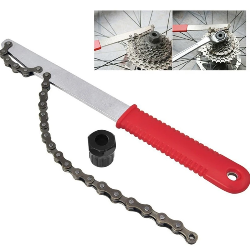 

Bicycle Sprocket Removal Tool Freewheel Disassembly Key Chain Cassette Whip