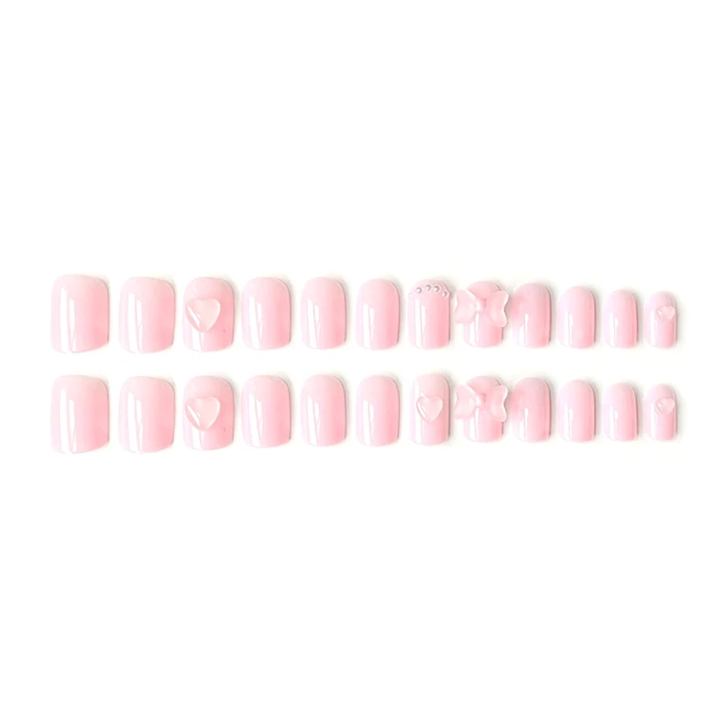 

Short Stick on Nails Press on Nails Artificial False Nails Square Fake Nails Drop Shipping