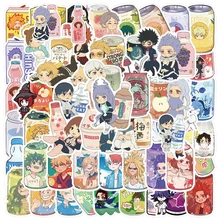 10/30/50PCS Cute Mix Anime Drinks Cartoon Stickers Demon Slayer Genshin Impact Phone Guitar Luggage Bike Graffiti Sticker Toys