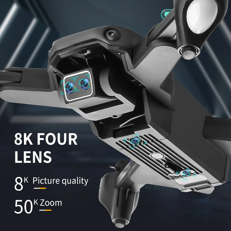 Drone S186 With 4K  3-Sided Obstacle Avoidance Foldable  Four-Camera Aerial Photography Optical Flow Positioning Quadcopters Toy enlarge