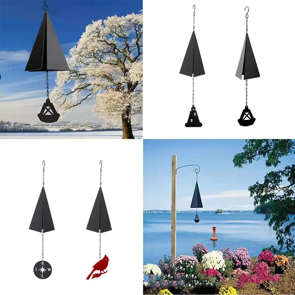 

Triangle Handmade Creative Courtyard Decoration Indoor Outdoor Pendant Bell Hanging Ornament Garden Decor Wind Chimes