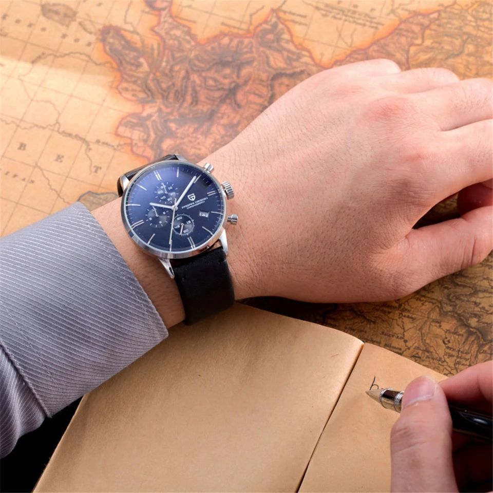 PAGANI DESIGN Brand Luxury Business Watch For Men Fashion Quartz Wristwatch 30M Waterproof Chronograph Sport Clock Montre Homme enlarge