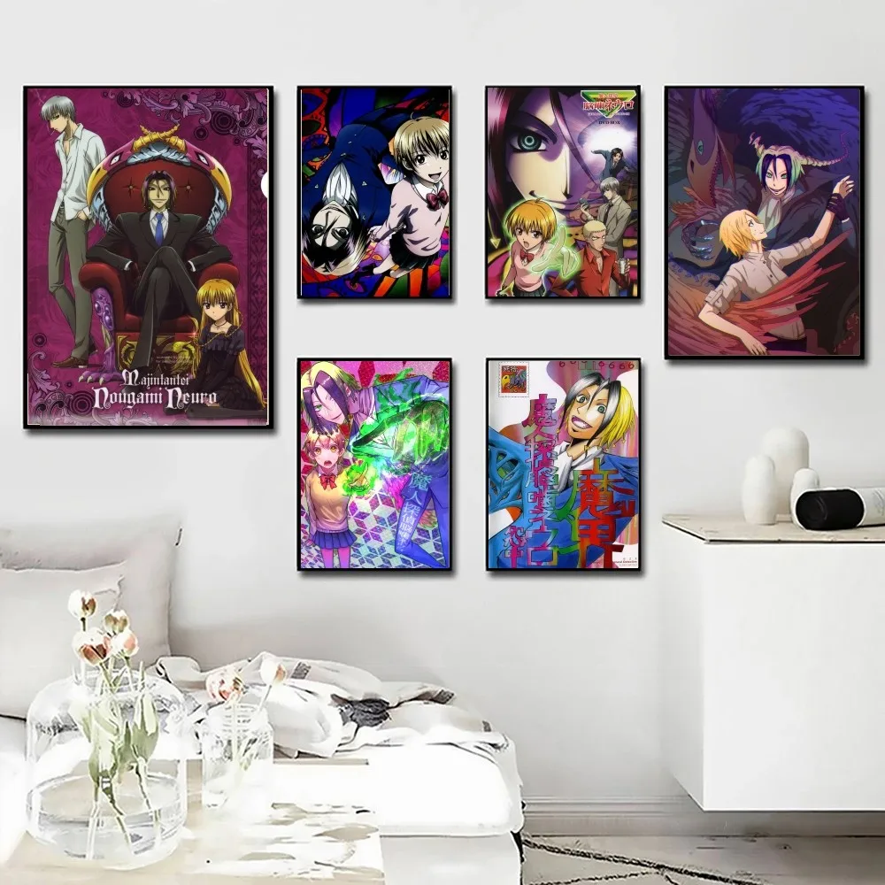 Japanese Anime Majin Tantei Nougami Neuro Manga Poster Wall Art Home Decor Room Digital Painting Living Restaurant K
