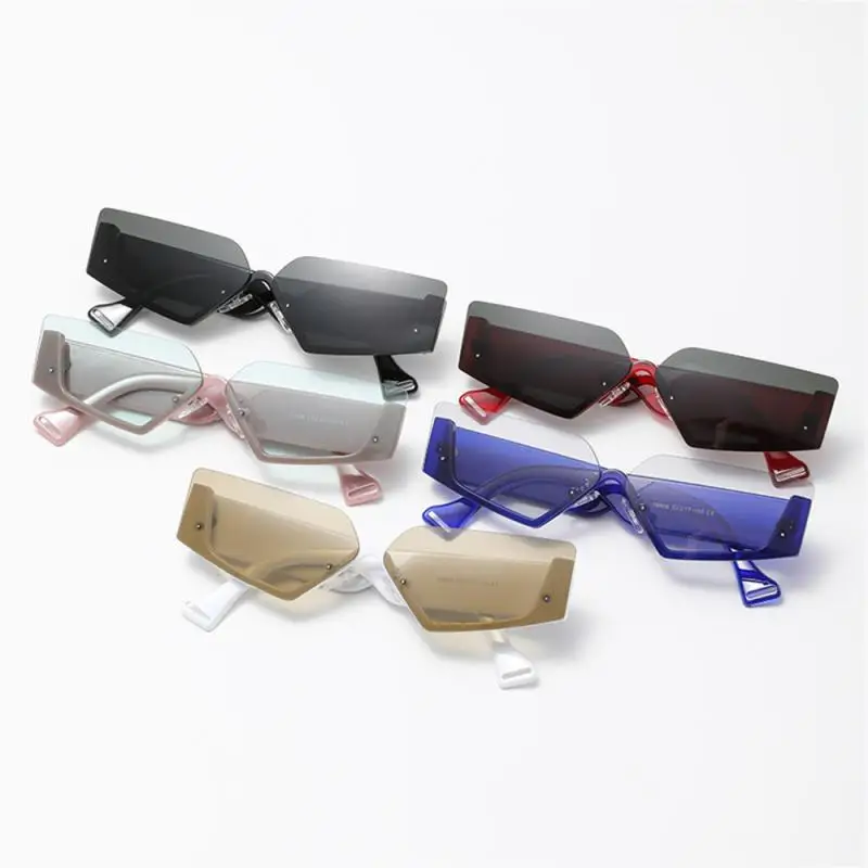 

Rimless Shades Frameless Uv Protection Sunglasses Brand Designer Eyeglasses Goggle Fashion Trend Men Personality Polarized Uv400