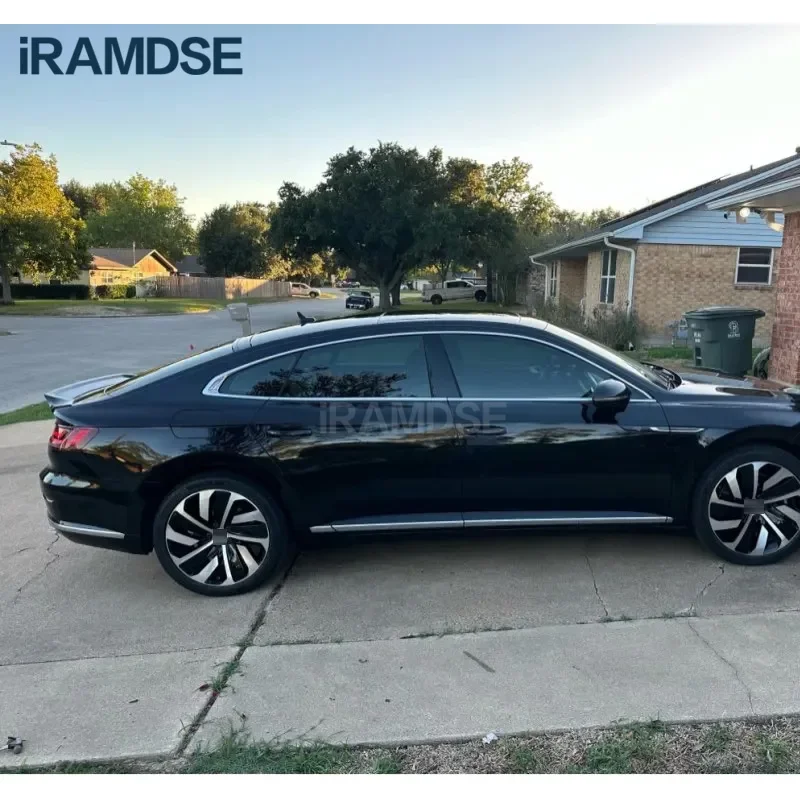 Фото Черный спойлер для VW Arteon CC 2019 2020 2021, заднее крыло типа R, задняя часть автомобиля №3