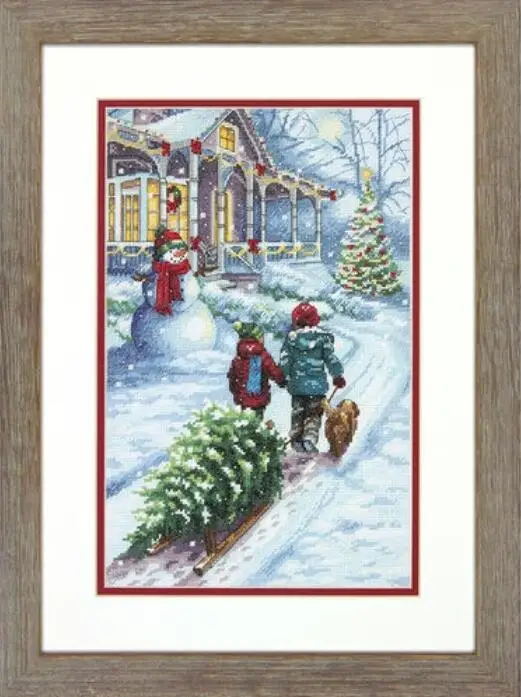 

Набор для вышивки крестиком Dim08960Home Fun, комплект для поздравления, вышивки крестиком, новый стиль, Joy Sunday