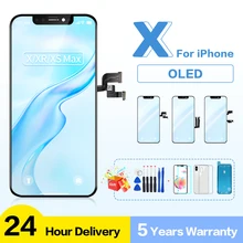 AAA+++ Quality OLED For iPhone X XR XS Max LCD Display Screen Replacement OEM For iPhone 11 With 3D Touch Assembly Free ship