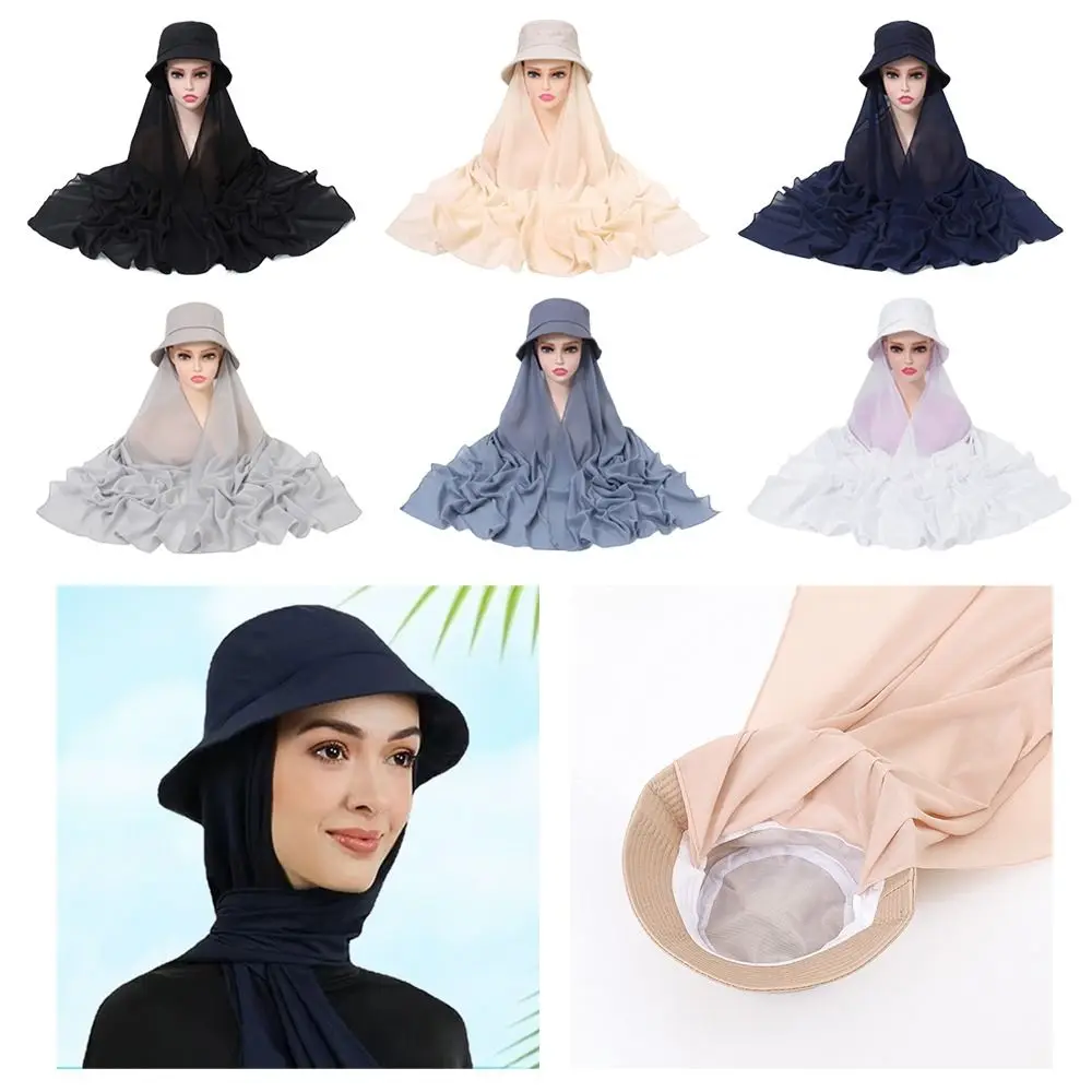 

Модные головные уборы солнцезащитный платок Turban, головные уборы для рыбаков, мусульманский хиджаб