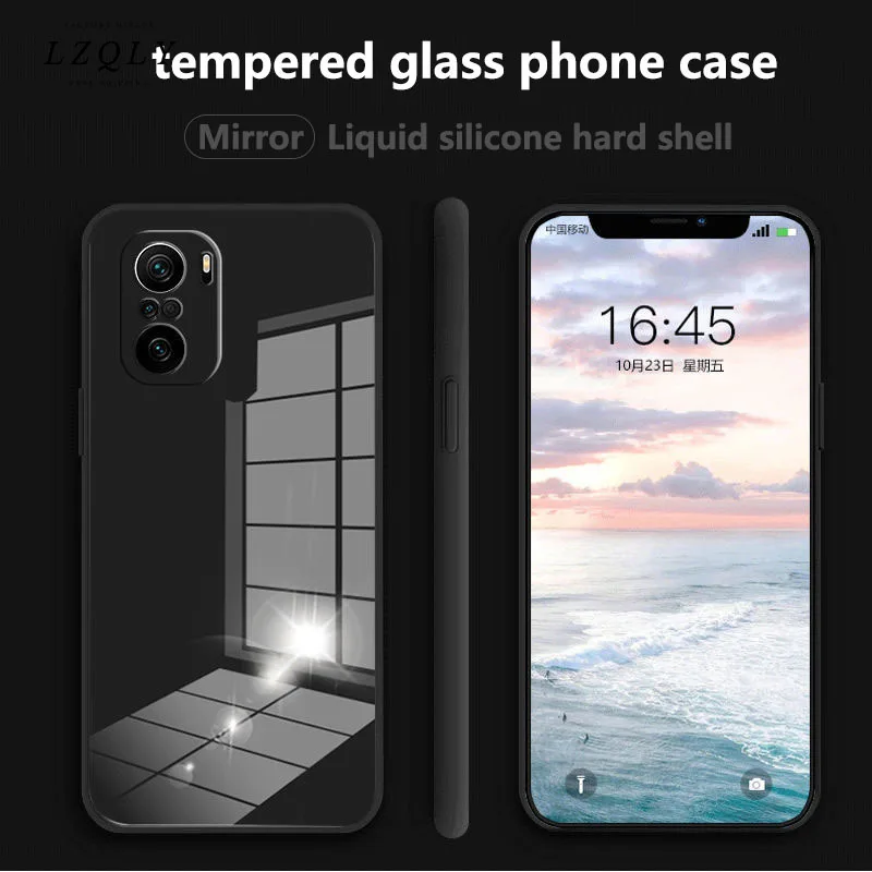 Зеркальный силиконовый чехол из закаленного стекла для Xiaomi Mi Poco F3 10s 11 ультра модный защитный чехол для Redmi Note 10 Pro 5g K40