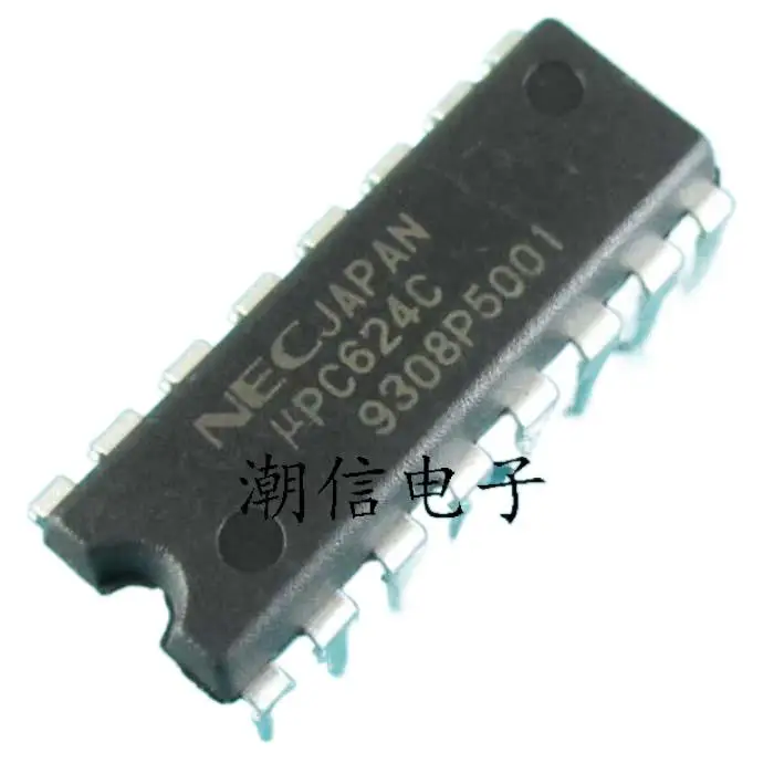 10 шт./партия UPC624C DIP-16 10 шт./партия UPC624C DIP-16