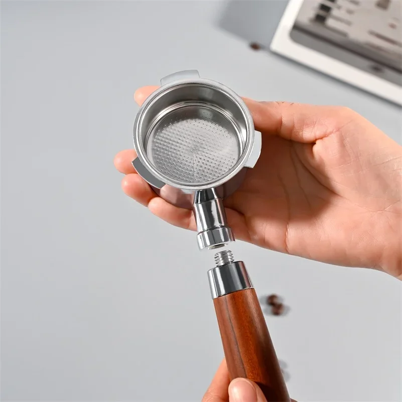 Фото Бездонный портафильтр для кофе 51 мм для Homix H11, Oster, Cecotec, Hibrew 1, 2Cup, сменная фильтрующая корзина, аксессуар для эспрессо-машины №2