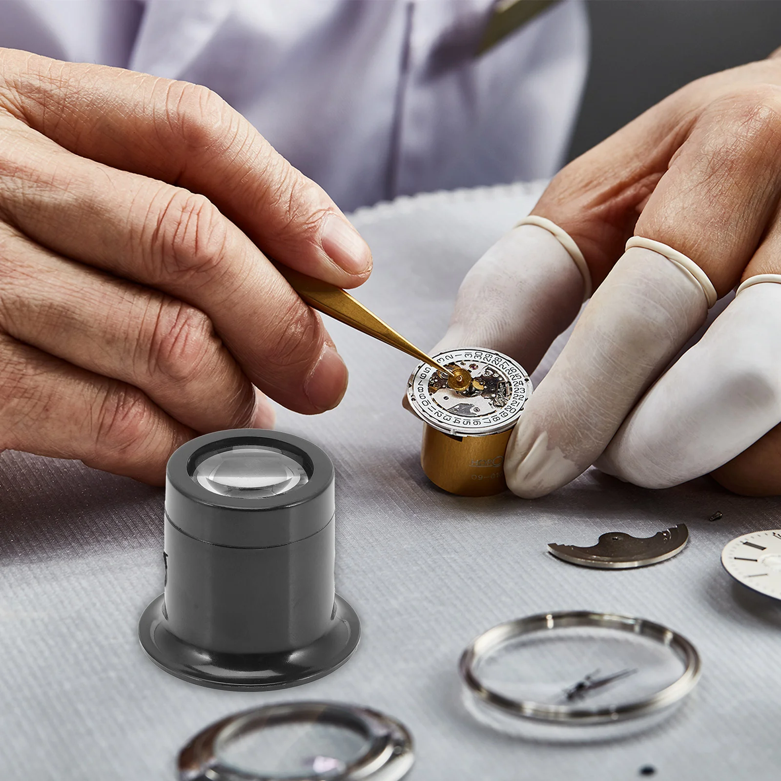 

Coin Magnifier Watch Repair Magnifying Glass Jewelry Loupes Convenient Jewelers