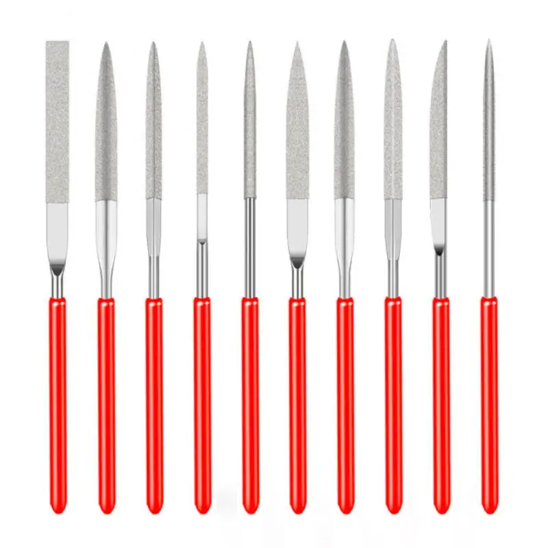 

10pcs Diamond Needle File Set Mini Handy Tools Ceramic Crafts DIY Wood Rasp File Needle Jewelry Polishing Carving Diamond Files