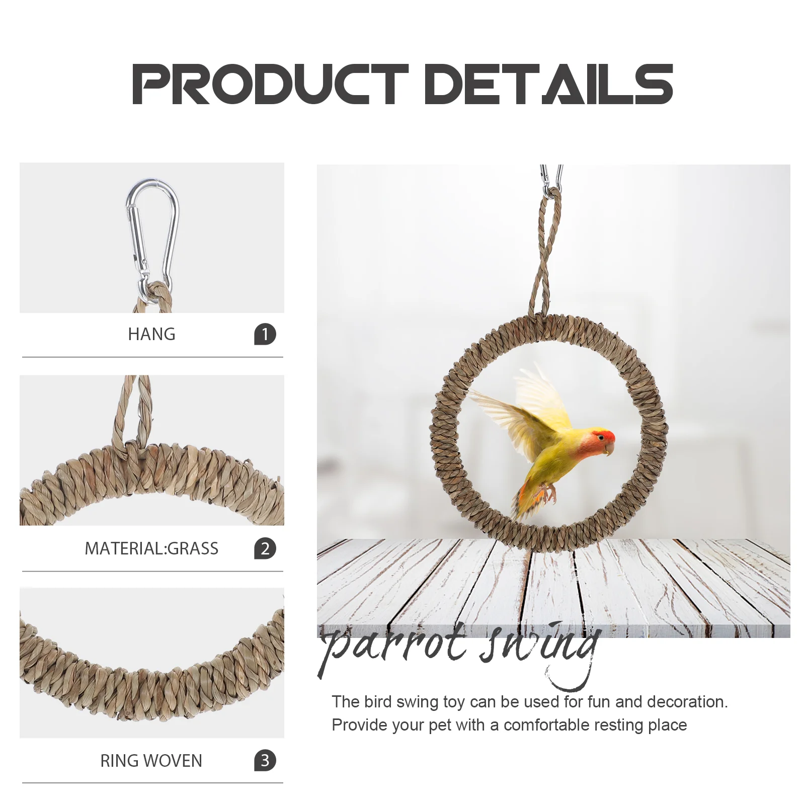 Игрушки для попугаев клеток лестницы птиц попугай летний гамак ручные качели