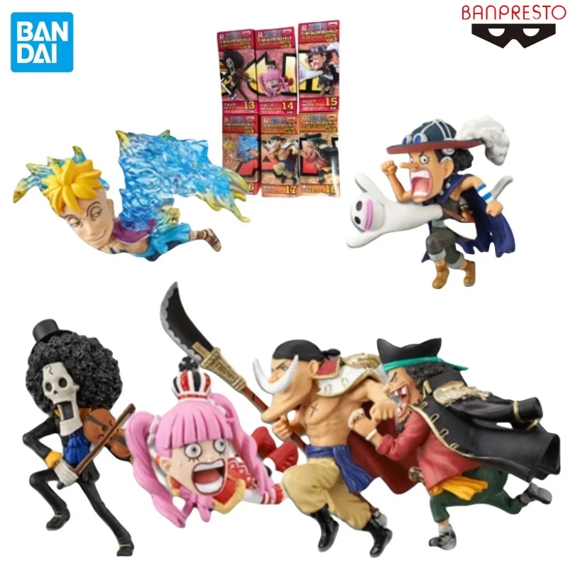Оригинальные фигурки героев аниме BANDAI BANPRESTO One Piece WCF 20th History Relay Vol.3 Brook Perona Usopp Marco