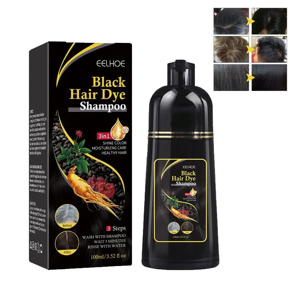 

Color Permanent Covers for Gray Hair Coverage for Men Women Hair Dye Herbal Hair Darkening Shampoo Black Hair Color Dye