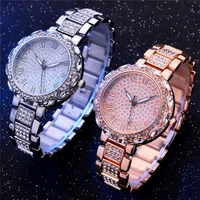 luxury watches for women iced out diamound bling wristwatch ladies watches rose simple watch women fashion relojes para mujer