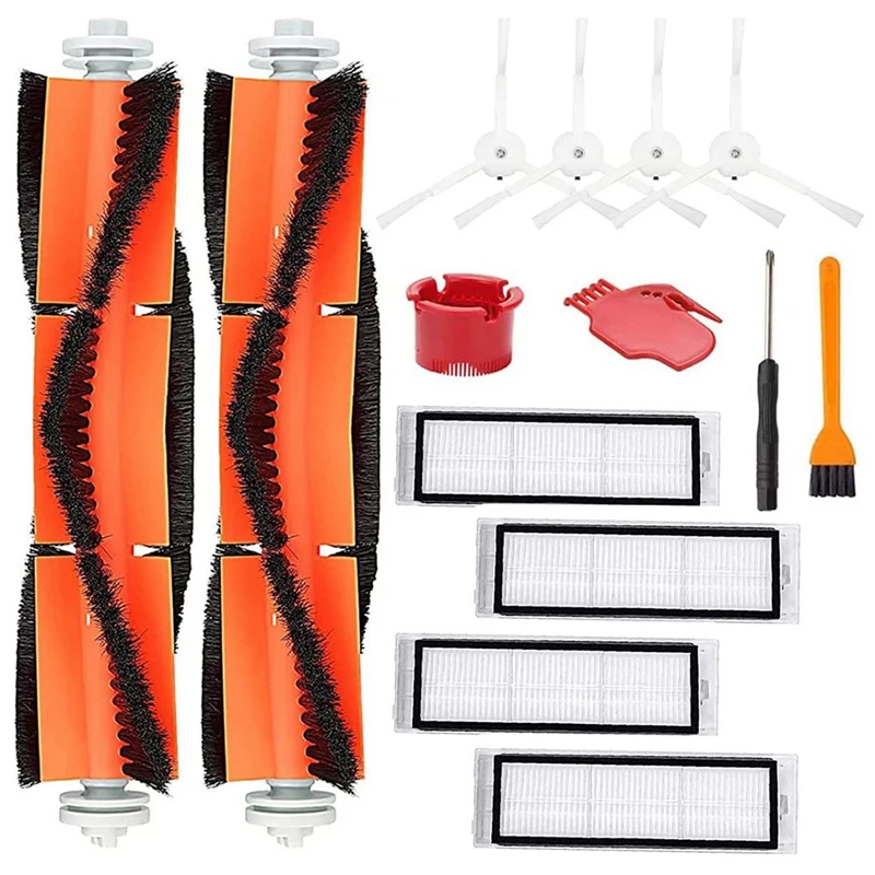 

Сменная основная и боковая щетки-фильтр, совместимый с аксессуарами для роботов-пылесосов Xiaomi Roborock S5 S6 S50