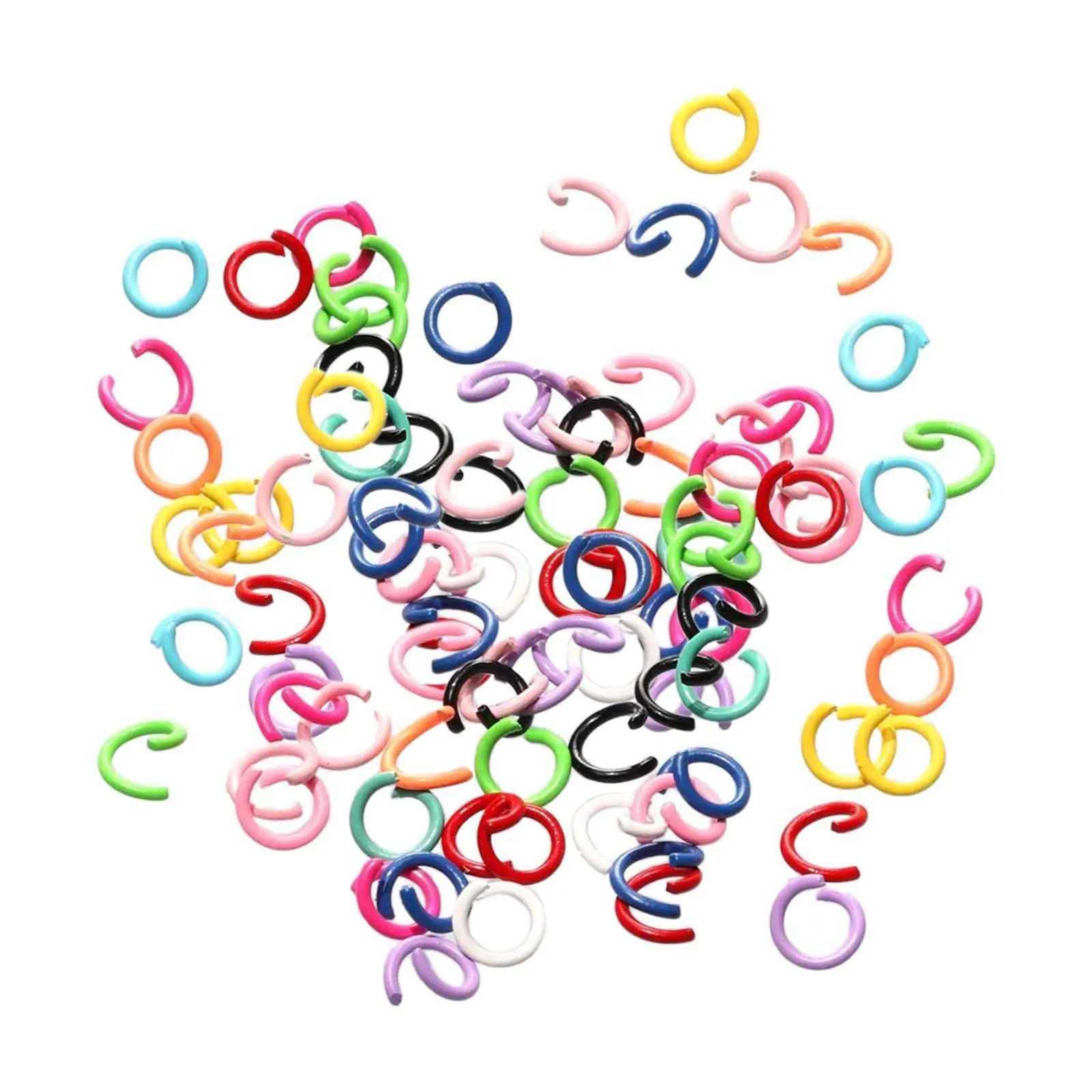 

300 And Jump Rings 10mm Assorted Color Jewellery DIY Round Open