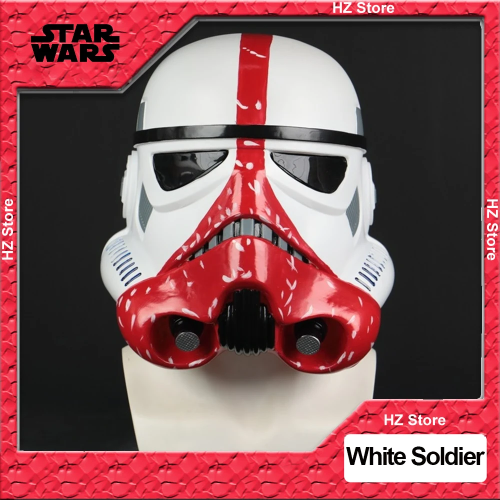 

Star Wars Helmet White Soldier Helmets Full Head Mask Force Awakens Stormtrooper Halloween Cosplay Magic Props Birthay Gift