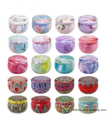 

20Pcs Candle Tin Jars DIY Candle Making kit Holder Storage case for Dry Storage Spices Camping Party Favor and Sweets Gifts