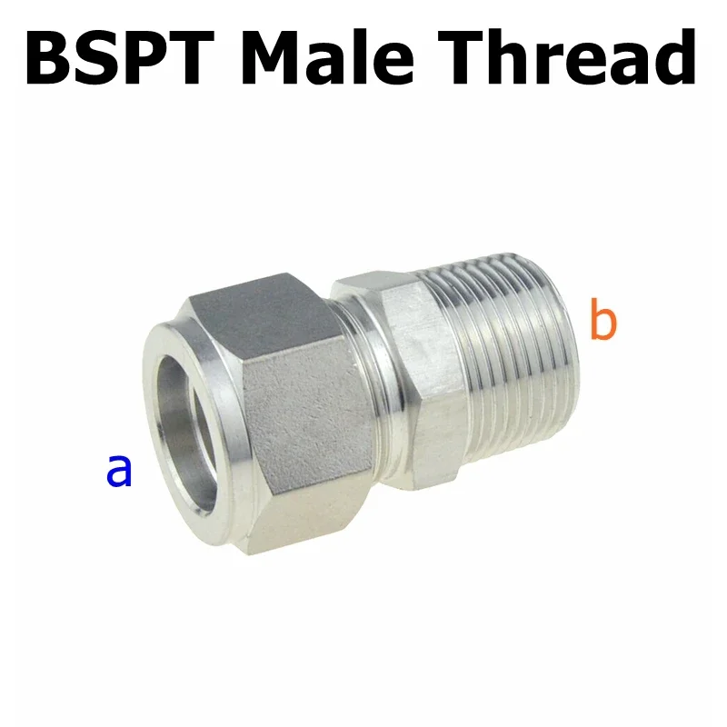 

SS компрессионная Труба Адаптер 1/2 3/4 1 NPT PT Male 14 16 18 20 мм 22 мм 25 мм трубка с зажимным кольцом соединитель из нержавеющей стали 304