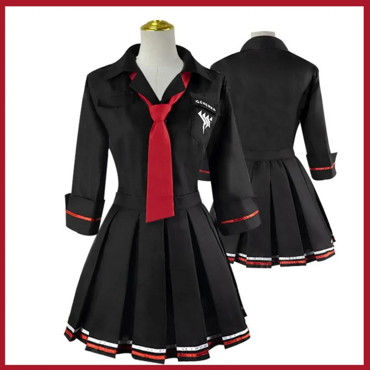 Костюм для косплея Ichiomi Erika из аниме игры Синий архив японская черная школьная