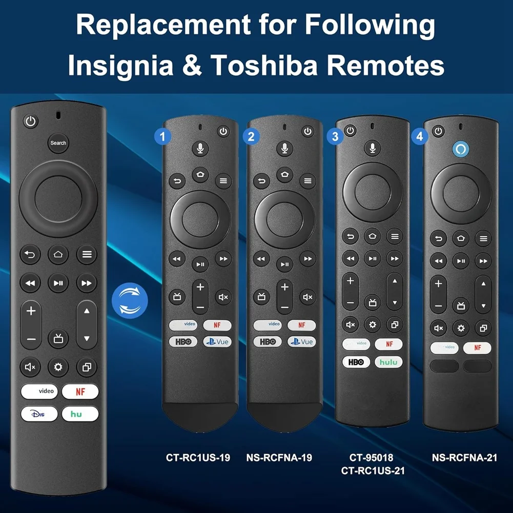 2 шт. универсальный пульт дистанционного управления для ТВ Insignia и Toshiba Smart TV Hisense AMZ