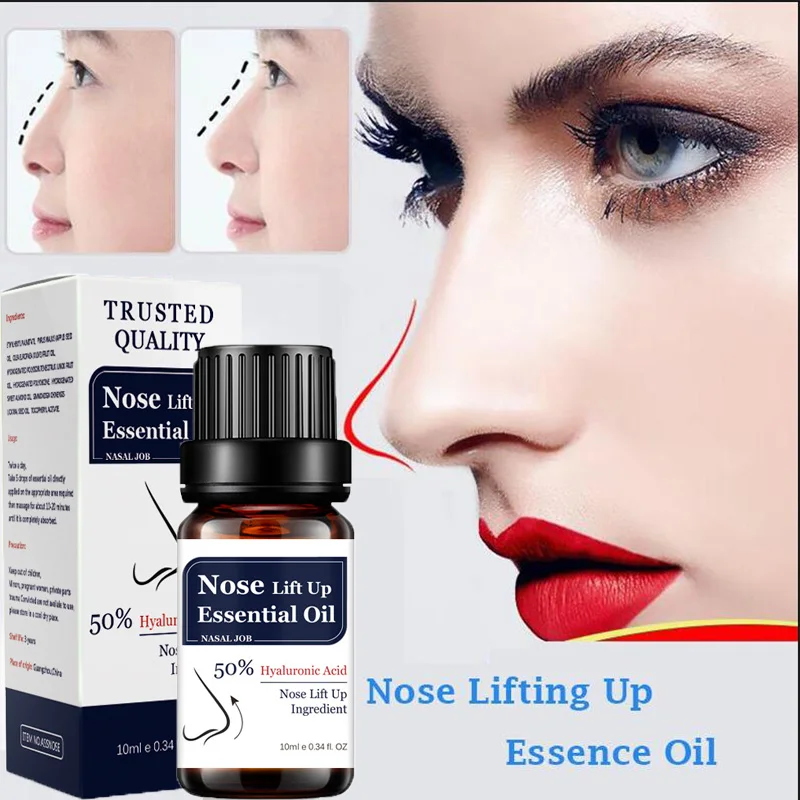 Nose Lift Up Essential Oil Heighten Rhinoplasty Collagen Massage Oil Nose Firming Reshape Serum Beauty Natural Shaping Products
