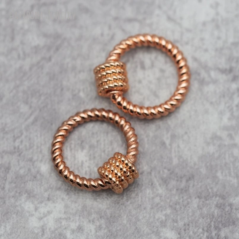5 шт. винты цвета розового золота крючки фурнитура и компоненты для ювелирных