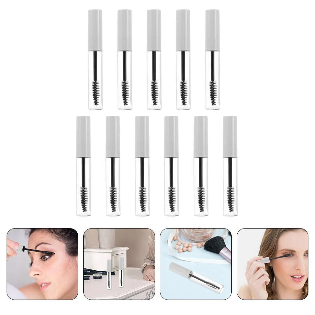 

11Pcs 10ml Mascara Tubes Empty Castor Oil Containers Plastic DIY Mascara Tube