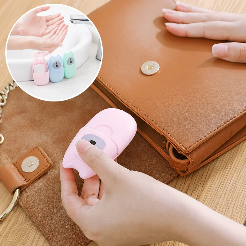 Портативная маленькая Коробка для мыла 50 шт. бумага мытья рук ванной путешествий