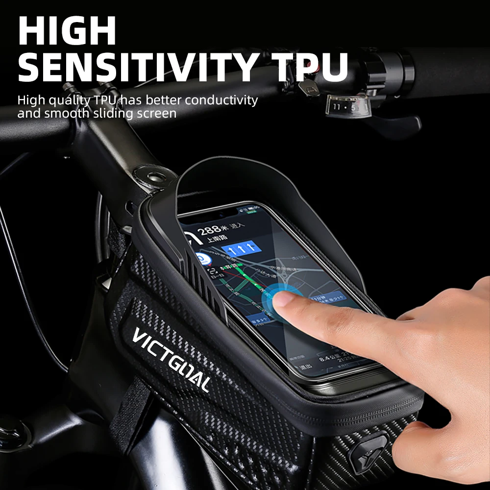 Велосипедная сумка VICTGOAL водонепроницаемая верхняя и передняя рамы для