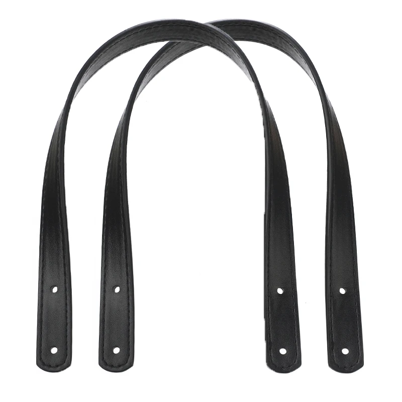 

2 Pcs Pu Leather Bag Handle For Handbag Detachable Shoulder Bag Belt Strap Band Diy Replacement All-match Bag Accessories