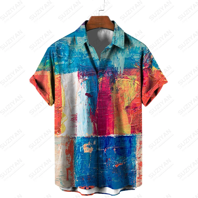 

Large Size Casual Shirt Button Up One Piece Shirt Wholesale European Stylish Fashion New Arrivals Stitch Ethnic Vintage Collar